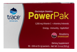 Trace Minerals, Electrolyte Stamina Power Pak Raspberry 30 Servings