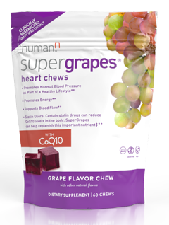 HumanN, SuperGrapes Heart Chews  60 Chews